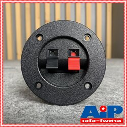 แท๊ปลำโพง2P กลมใหญ่ 75MM อุปกรณ์ตู้ลำโพง แท๊ป 2P แท๊ปกลม แท๊ปลำโพงพลาสติก แท๊ปลำโพงแบบหนีบ แท๊ปกลมใหญ่7.5ซม. เอไอ-ไพศาล