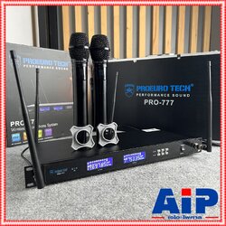 *รุ่นมีกระเป๋า* 4เสา PROEUROTECH PRO-777 ไมค์ลอยมือถือคู่UHF ไมค์ลอยปรับความถี่ มี2ช่วงความถี่ โปรยูโรเทค 4เสารับสัญญาณ PRO 777 PRO777 PRO EUROTECH เอไอ-ไพศาล