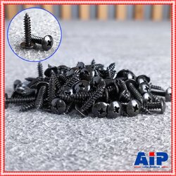 ประมาณ100ตัว น็อตประกอบตู้ลำโพง สกรู THดำ 8x3/4นิ้ว สกรูเกลียวปล่อย น็อตเกลียวปล่อย สกรูหัวกลม เอไอ-ไพศาล