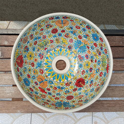 CSP-250RSB อ่างล้างหน้า อ่างล้างมือเซรามิคเขียนลาย