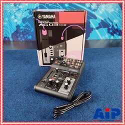 YAMAHA AG-03MK2B สีดำ MIXER มิกเซอร์ 3 ช่องสัญญาณพร้อมอินเตอร์เฟสเสียงแบบ USB ยามาฮ่า AG 03 MK 2 W AG03MK2W เอไอ-ไพศาล