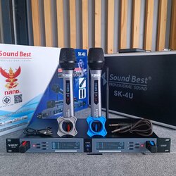 SOUNDBEST SK-4U ไมค์ลอยคู่ UHF ไมค์ลอยแบบถือ ไมโครโฟน ไมค์ลอย ไมค์ไร้สาย SK 4U SK4U เอไอ-ไพศาล