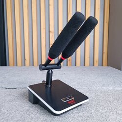 NPE MM-2M ไมค์ตั้งโต๊ะ 2ไมค์ ก้านยาว24เซน ไมค์ประชุม แบบไมค์คู่ เอ็นพีอี รุ่น MM 2M ไมโครโฟน MM2M เอไอ-ไพศาล