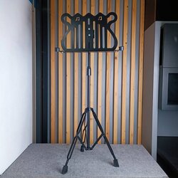 ขาตั้งโน๊ต ทรงพิณฝรั่ง รุ่น MS-2 สีดำ MS 2 MS2 ขาโน๊ต ขาตั้งโน๊ตเพลง ขาตั้งโน๊ตดนตรี ขาวางโน๊ตเพลง