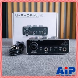 BEHRINGER UM-2 audio interface อินเตอร์เฟส อินพุต2เอาท์พุท ออดิโออินเตอร์เฟส UM2 interface UM 2 เอไอ-ไพศาล +++