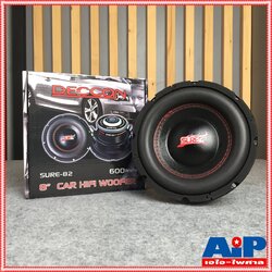ลดล้างสต็อค DECCON SURE-82 ลำโพงซับรถยนต์ 8นิ้ว ที่ 600 วัตต์ SURE82 SURE 82 ซับวูฟเฟอร์รถยนต์ วอยซ์คู่ 4+4โอห์ม เอไอ-ไพศาล