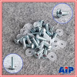 ถุง20ตัว น็อตยึด RACK / น็อตยึดไดร์เวอร์แหลม พร้อม แหวนรอง NR+R / น็อตยึดแร็ก น็อตสำหรับตู้แร็ค น็อตยึดเครื่องเสียง น็อต ยูนิตเสียงแหลม เอไอ-ไพศาล