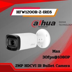 กล้องวงจรปิด Dahua 2MP HDCVI Bullet Camera รุ่น DH-HAC-HFW1200R-Z-IRE6