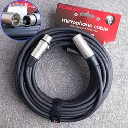 15เมตร KIRLIN XLR ผู้-เมีย MPC-280-15M สายไมค์ XLRหัวท้าย สายสัญญาณ CANNONผู้ออกเมีย สายบาลานซ์ เอไอ-ไพศาล