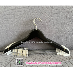 ไม้แขวนหนีบเสื้อ ไม้หนีบกางเกง ไม้แท้ (10 โหลๆ ละ 315)