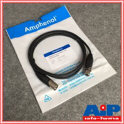2เมตร AMPHENOL สาย XLRผู้-เมีย 2M CA03-04-C-002 สาย cannon ผู้ ออก cannon เมีย 2เมตร สายสัญญาณ XLR ผู้ - XLR เมีย ความยาว2เมตร