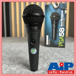 แท้มหาจักร* SHURE ไมโครโฟน รุ่น PGA58-LC PGA58 PGA-58 Dynamic Microphone ชัวร์ ไมค์ ไมค์สาย ไมค์ร้อง ไมค์พูด pga 58 lc +++