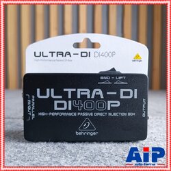 BEHRINGER DI-400P ULTRA DI Passive ไดเร็คบ็อก ดีไอ เหมาะสำหรับใช้งานกับเครื่องดนตรี ช่วยลดสัญญาณรบกวน DI 400 P DI400P +++ เอไอ-ไพศาล