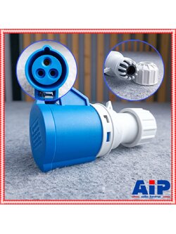 ปลั๊กC213 3ขาตัวเมีย 16Aสีฟ้า ปลั๊กตัวเมีย ปลั๊กตัวเมียสำหรับเข้าสาย ปลั๊กตัวเมีย3ขา เพาเวอร์ปลั๊ก ปลั๊กC-213 เอไอ-ไพศาล