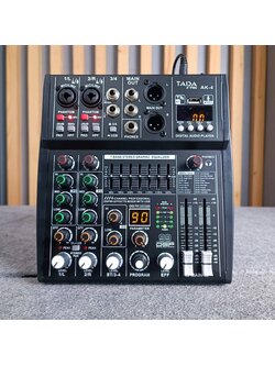 TADA AK-4 MIXER มิกเซอร์ มิกเซอร์อนาล็อก 4 แชนแนล มิกซ์ เครื่องผสมสัญญาณเสียง ธาดา AK 4 AK4 เอไอ-ไพศาล