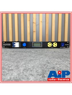 TECHCRON AC802A ปลั๊กไฟ 1U ปลั๊กเหลือง AC802 จอสีน้ำเงิน AC-802 ปลั๊กไฟใส่แร็ค AC 802 A ปลั๊กไฟภาคสนาม ปลั๊กไฟใช้กับเครื่องเสียง