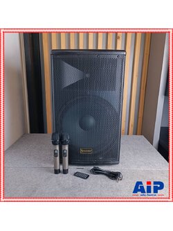 SOUNDBEST WPS-15AL ลำโพง ล้อลาก + ไมค์ลอยคู่ ตู้ลำโพงเคลื่อนที่ล้อลาก ขนาด 15 นิ้ว มีแบตเตอรี่ในตัว ลำโพงล้อลาก ลำโพงเอนกประสงค์ WPS 15AL WPS15AL เอไอ-ไพศาล