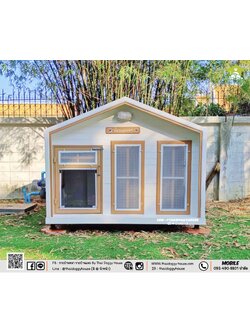 บ้านหมา บ้านแมว " 𝐍𝐎𝐑𝐃𝐈𝐂 𝐒𝐓𝐘𝐋𝐄 " มีตะแกรงเหล็ก มุ้งลวด พร้อมประตูบานสวิง ให้น้องๆเข้า-ออกเองได้ อากาศถ่ายเทได้ดี 🐶😽 ✨