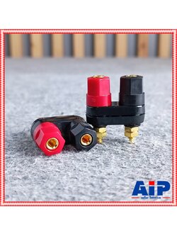 1อัน ไบติ้งโพสต์คู่ พลาสติกตัวเล็ก แกนทอง 913B05 ขั้วลำโพง ขั้วต่อลำโพงติดแท่น เอไอ-ไพศาล