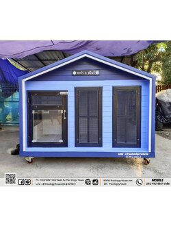 บ้านหมา บ้านแมว " 𝐍𝐎𝐑𝐃𝐈𝐂 𝐒𝐓𝐘𝐋𝐄 " มีตะแกรงเหล็ก มุ้งลวด พร้อมประตูบานสวิง ให้น้องๆเข้า-ออกเองได้ อากาศถ่ายเทได้ดี