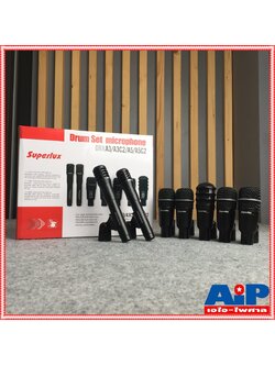 SUPERLUX DRKA5C2 ไมค์กลองชุด 7ชิ้น ไมค์ ไมค์ชุด ชุดMIC ไมค์กลอง MIC ชุดไมค์กลอง ไมค์หนีบกลอง เอไอ-ไพศาล