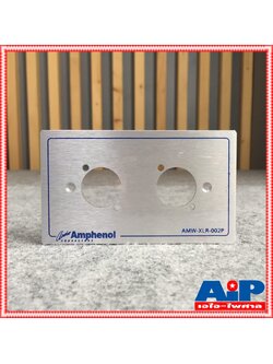 AMPHENOL XLR PANEL 2รู AMW XLR 002P แผ่นเพลท AMW-XLR-002P แอมฟีนอล เอไอ-ไพศาล