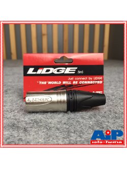 1ตัว LIDGE YM-002A ราคา1ตัว CANNON แจ็ค XLR ตัวผู้ 3 ขา ท้ายยาง สำหรับเข้าสาย รุ่น YM002A เอไอ-ไพศาล