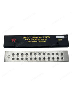 แป้นดึงลวด แป้นชักลวด แป้นดึงลวดช่างทอง รูชักลวด 24 รู SH-303 Wire driw plates made of high grade tungsten carbide