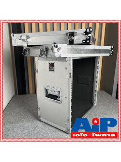 แร็ค COMPACT LA 10U RACK ไม้ผิวอลูมิเนียมสีเงิน ลึก 11นิ้ว LA10U แร็คเครื่องเสียง แร็คไม้ คอมแพ็ค LA-10U เอไอ-ไพศาล