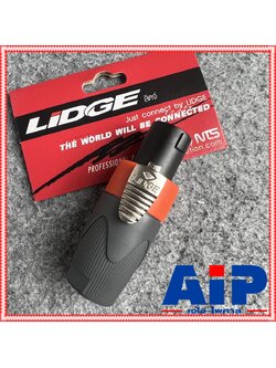 Lidge YM-122A speakon สีส้ม สเปคคอน ตัวผู้ แจ็คสเปคคอน YM 122 A สเปคคอนตัวผู้ สเปคคอนตู้ลำโพง YM122 เอไอ-ไพศาล