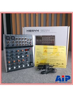 BEHRINGER XENYX-1002SFX mixer มิกเซอร์แบบอนาล็อค 10 Input 2 Bus Mixer with XENYX Mic Preamps, British EQs and Multi-FX Processor เครื่องผสมสัญญาณเสียง มิกเซอร์+++ เอไอ-ไพศาล