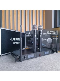 MICROTECH MT-333D ไมค์ลอยมือถือคู่UHF ไมค์โครโฟน ไมค์ลอย คลื่นความถี่ถูกต้องตาม กสทช MT 333 D MT 333D MT333 D MT333D ไมโครเทค เอไอ-ไพศาล +++
