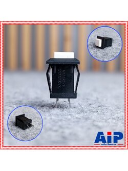 SWกดติดปล่อยดับขาว เหลี่ยมริมล็อค SWกดติดปล่อยดับ สวิตซ์ ปุ่มกดติดปล่อยดับ ปุ่มกดติดกดดับสีขาว เอไอ-ไพศาล