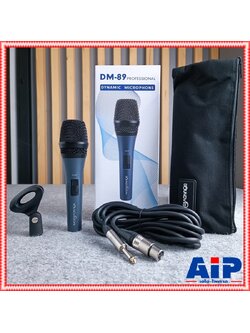 SOUNDVISION DM-89P ไมค์ *สายXLRออกPHONE* ไมโครโฟนไดนามิก มีกระเป๋าพร้อมสายและคอสวมไมค์ ไมค์ร้อง ไมค์พูด ด้ามโลหะ เรนจ์กว้างความคมชัดสูง ซาวด์วิชั่น DM 89 DM89 เอไอ-ไพศาล