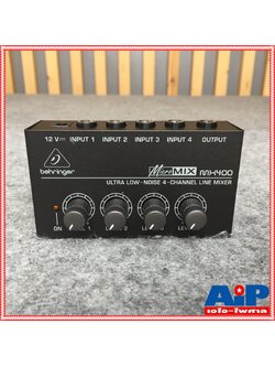BEHRINGER MX-400 Micro Mixer มิกเซอร์ขนาดเล็กแบบ 4 ชาแนล MX 400 MX 400 MX400 เอไอ-ไพศาล +++