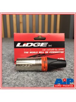P.CANNON LIDGE YM-002C สีส้ม แจ๊ค แคนนอน XLR ตัวผู้ 3 ขา ท้ายยาง สำหรับเข้าสาย YM002C YM 002C เอไอ-ไพศาล