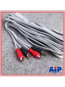 ลดล้างสต็อค 10เมตร สายRCA 4หัว 10M DRAGON สายสัญญาณสำเร็จรูป สายอาร์ซีเอ4หัว สายRCAข้างละ2หัว สายAV4หัว เอไอ-ไพศาล