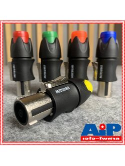 1ตัว มี5สีให้เลือก MITSUMI 911S06EX SPEAKON เสริมเหล็ก ปลั๊กลำโพง หัวspeakon สเปคคอน สเปคค่อนลำโพง สเปคค่อน เอไอ-ไพศาล