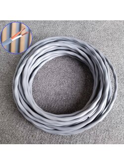 ขด10เมตร สายลำโพงCANARE 2S7F 16AWG สีเทา สายลำโพง2คอร์ ขนาด16awg ทองแดงแท้ Canare Speaker Cable 2S7F เอไอ-ไพศาล