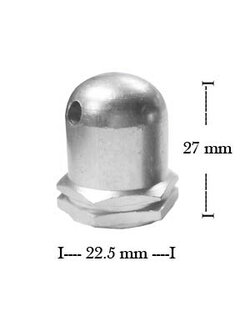 สปินเนอร์ นัท #2 - สีเงิน ใช้กับ OS 20,26s,30s,40,40s,46,48s,52s,56Alpha,62v,70u,72Alpha