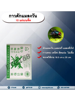 กาวดักแมลงวัน 10 แผ่น/แพ็ค แผ่นกาวดักแมลงวัน แมลงหวี่ แมลงทั่วไป สีเขียว Dahao แผ่นดักแมลงวัน กับดักแมลงวัน ที่ดักแมลงวัน Sticky Fly Paper