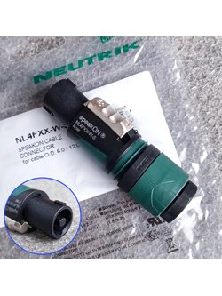 *ของแท้* NEUTRIK NL-4FXX-W-S P.SPEAKON สเปคคอน ตัวผู้ แจ็คสเปคคอน NL 4FXX W S สเปคคอนตัวผู้ NL4FXXWS สเปคคอนตู้ลำโพง เอไอ-ไพศาล