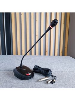 NPE GN-460 ไมค์ตั้งโต๊ะ คอไมค์ 43cm รองรับไฟ Phantom 48v ไมค์ประชุมคออ่อนมีไฟ GN 460 เอ็นพีอี GN460 เอไอ-ไพศาล