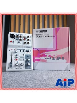 YAMAHA AG-03MK2W สีขาว MIXER มิกเซอร์ 3 ช่องสัญญาณพร้อมอินเตอร์เฟสเสียงแบบ USB ยามาฮ่า AG 03 MK 2 W AG03MK2W เอไอ-ไพศาล