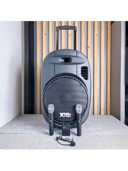XXL XXL-715 ลำโพงล้อลาก ไมค์ลอย UHF ตู้ลำโพงเคลื่อนที่ 15 นิ้ว พร้อมไมค์ลอย UHF มีบลูทูธ และแบตเตอรี่ชาร์จในตัว ลําโพงเคลื่อนที่พร้อมไมค์ XXL15 XXL 15 เอไอ-ไพศาล