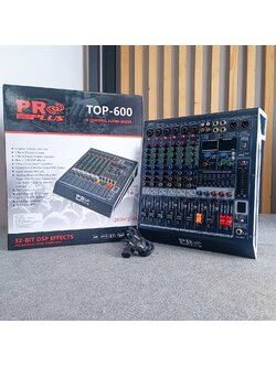 PROPLUS TOP-600 POWERMIXER เพาเวอร์มิกเซอร์สเตอริโอ 6 ชาแนล 250Wx2 USB/Bluetooth PRO PLUS TOP600 TOP600 เอไอ-ไพศาล