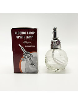 ตะเกียว ตะเกียงแก้ว 8เหลี่ยม ตะเกียงแก้วกอฮอล์ ตะเกียงแก้วทรงเหลี่ยม ตั้งเอียงได้ 90 ํ,60 ํ,30 ํ (องศา) สวย คลาสสิก ขนาด 150 ML. Alcohol lamp Emergency lamp