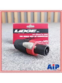 P.SPEAKON LIDGE YM-122BR ตัวดำคาดแดง สเปคคอนตัวผู้ ปลั๊กสเปคคอน YM122BR YM 122BR เอไอ-ไพศาล