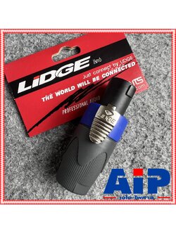 Lidge YM-122A speakon สีน้ำเงิน สเปคคอน ตัวผู้ แจ็คสเปคคอน YM 122 A สเปคคอนตัวผู้ สเปคคอนตู้ลำโพง YM122 เอไอ-ไพศาล