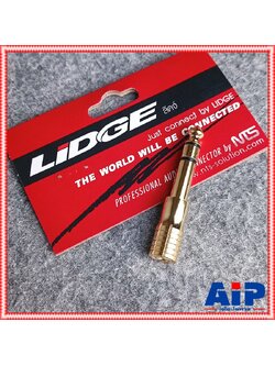 LIDGE Ym-166A P.MIC ST ท้าย TR-ST สีทอง YM166 A ตัวทดหูฟัง ปลั๊กไมค์สเตอริโอ ท้าย แจ็ค TR-ST YM166A ตัวแปลงแจ็คหูฟัง